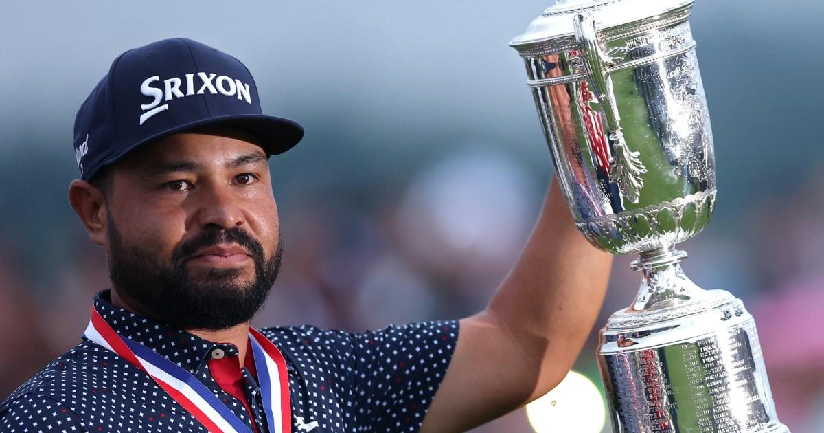Golf fans slam ‘bizarre’ ruling as JJ Spaun wins US Open